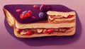 Sweet Homemade Gourmet Peanut Butter and Jelly Sandwich. Generative AI. Royalty Free Stock Photo