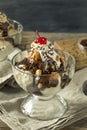 Sweet Homemade Ice Cream Sundae Royalty Free Stock Photo