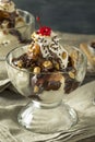 Sweet Homemade Ice Cream Sundae Royalty Free Stock Photo