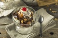 Sweet Homemade Ice Cream Sundae Royalty Free Stock Photo