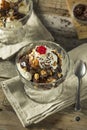 Sweet Homemade Ice Cream Sundae Royalty Free Stock Photo