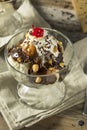 Sweet Homemade Ice Cream Sundae Royalty Free Stock Photo