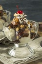 Sweet Homemade Ice Cream Sundae Royalty Free Stock Photo