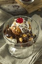 Sweet Homemade Ice Cream Sundae Royalty Free Stock Photo