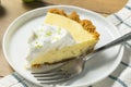 Sweet Homemade Key Lime Pie Royalty Free Stock Photo