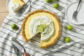 Sweet Homemade Key Lime Pie Royalty Free Stock Photo