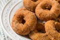 Sweet Homemade Mini Apple Cider Donuts Royalty Free Stock Photo