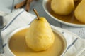 Sweet Homemade Poached Pears Royalty Free Stock Photo