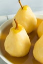 Sweet Homemade Poached Pears Royalty Free Stock Photo