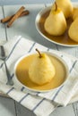 Sweet Homemade Poached Pears Royalty Free Stock Photo