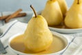 Sweet Homemade Poached Pears Royalty Free Stock Photo