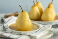 Sweet Homemade Poached Pears Royalty Free Stock Photo