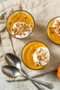 Sweet Homemade Pumpkin Pudding Royalty Free Stock Photo