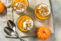 Sweet Homemade Pumpkin Pudding Royalty Free Stock Photo
