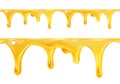 Sweet honey drips seamless vector Royalty Free Stock Photo