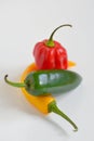 Sweet and Hot Peppers Royalty Free Stock Photo