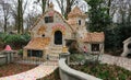The sweet house of the fairy tale Hansel and Gretel in Theme Park Efteling. Spring