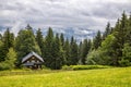 Sweet House in the forest, in the mountains