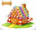 Sweet house. vector icon