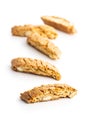 Sweet italian cantuccini cookies. Almonds biscuits Royalty Free Stock Photo