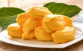 Sweet Jackfruit ,Tropical fruit on wooden background