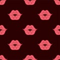 Sweet kiss. Seamless vetor pattern