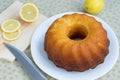 Sweet lemon cake Royalty Free Stock Photo