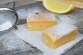 Sweet lemon squares