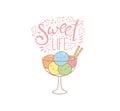 Sweet life ice cream poster