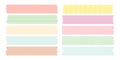 Sweet line pattern masking tape collection Royalty Free Stock Photo