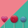 Sweet lollypop vector illustration Royalty Free Stock Photo