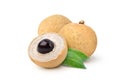 Sweet longan with cut in half