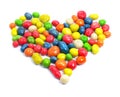 Sweet love heart candies Royalty Free Stock Photo