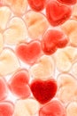Sweet love pastel background, Valentine`s Day Sweet Heart jelly