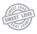 Sweet Love rubber stamp