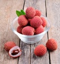 Sweet lychees fruits