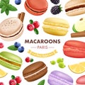 Sweet Macaroon Goods Background