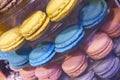 Sweet Macaroons make Vibrant Colors And tasty snack in Vancouvers Grandville Island Market Royalty Free Stock Photo