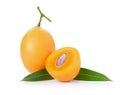 Sweet Marian plum thai fruit isolated on white background Royalty Free Stock Photo