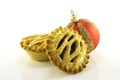 Sweet Mince Pies and Red Bauble Royalty Free Stock Photo