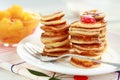 Sweet mini pancakes Royalty Free Stock Photo