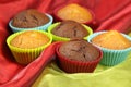 Sweet muffin cakes Royalty Free Stock Photo