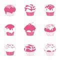 Sweet Muffin vector set