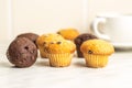 Sweet muffins. Chocolate cupcakes