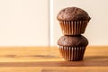 Sweet muffins. Chocolate cupcakes