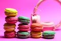 Sweet music. Macaroons equalizer concept Royalty Free Stock Photo