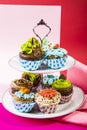 Sweet and nice cupcakes Royalty Free Stock Photo