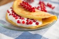 Sweet omelette with currant Royalty Free Stock Photo