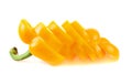 Sweet orange bell pepper isolated Royalty Free Stock Photo