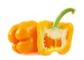 Sweet orange bell pepper isolated Royalty Free Stock Photo